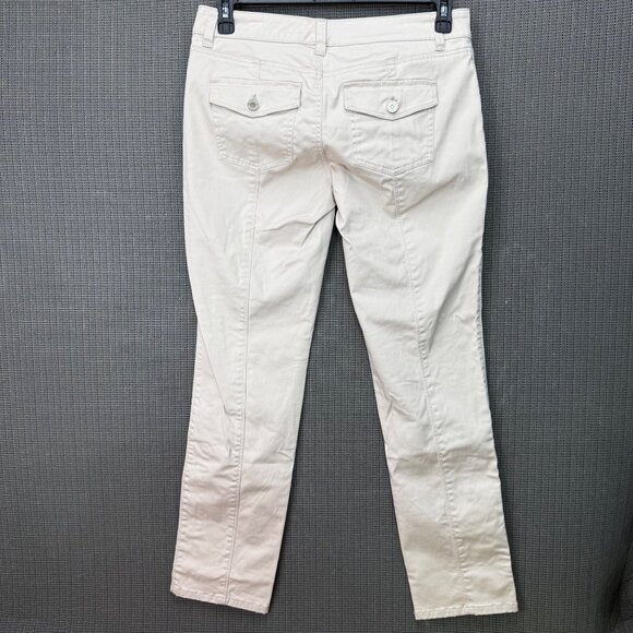 White House Black Market Womens Size 6R Beige Slim Ankle Denim Jeans - Picture 2 of 11